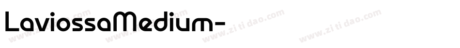 LaviossaMedium字体转换
