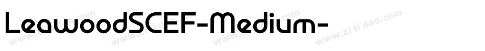 LeawoodSCEF-Medium字体转换