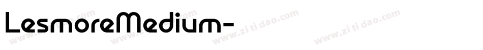 LesmoreMedium字体转换