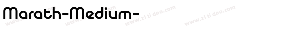 Marath-Medium字体转换