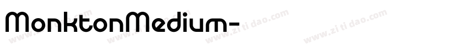 MonktonMedium字体转换