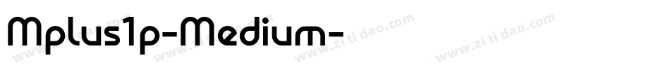 Mplus1p-Medium字体转换