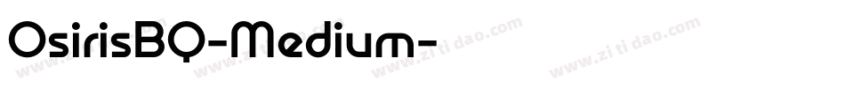OsirisBQ-Medium字体转换