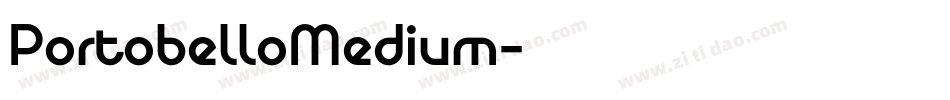 PortobelloMedium字体转换