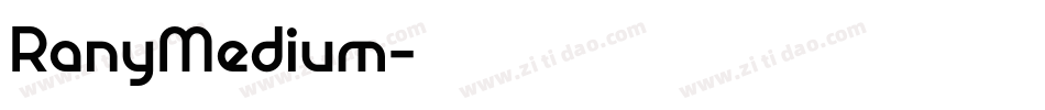 RanyMedium字体转换