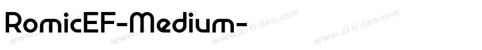 RomicEF-Medium字体转换