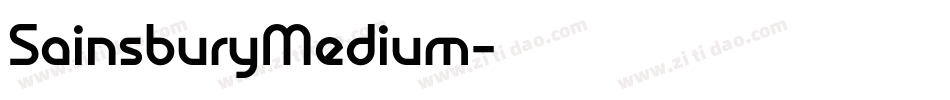 SainsburyMedium字体转换