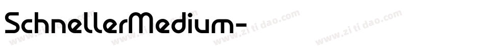 SchnellerMedium字体转换
