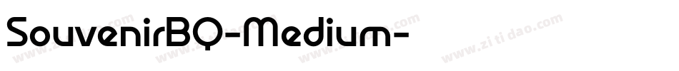 SouvenirBQ-Medium字体转换