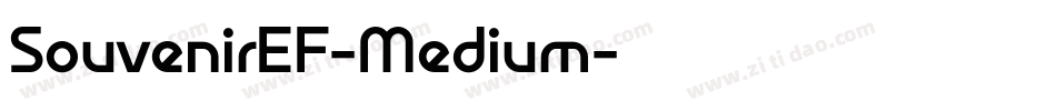 SouvenirEF-Medium字体转换