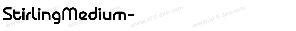 StirlingMedium字体转换