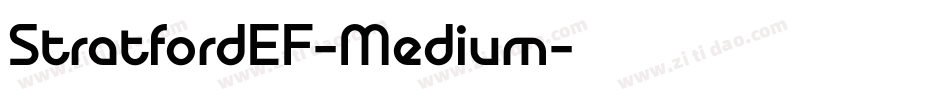 StratfordEF-Medium字体转换