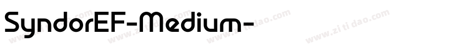 SyndorEF-Medium字体转换