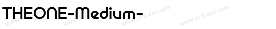 THEONE-Medium字体转换