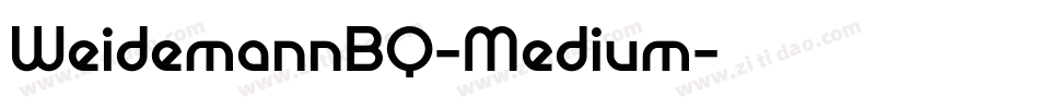 WeidemannBQ-Medium字体转换