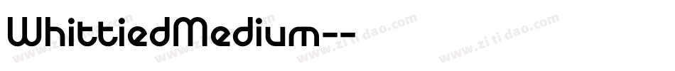 WhittiedMedium-字体转换