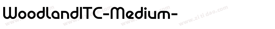 WoodlandITC-Medium字体转换