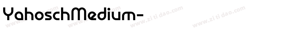 YahoschMedium字体转换