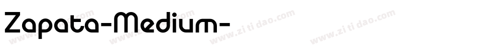 Zapata-Medium字体转换