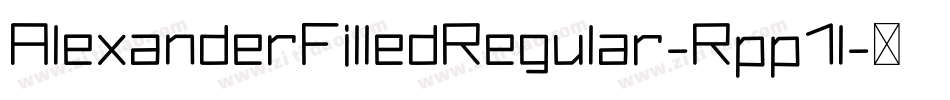 AlexanderFilledRegular-Rpp1l字体转换