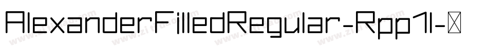 AlexanderFilledRegular-Rpp1l字体转换