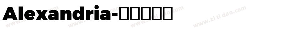 Alexandria字体转换