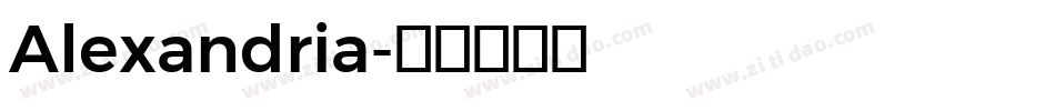 Alexandria字体转换