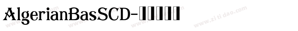 AlgerianBasSCD字体转换