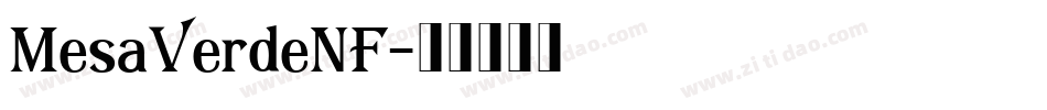 MesaVerdeNF字体转换