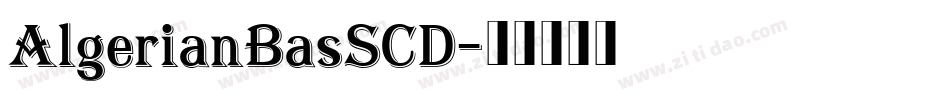 AlgerianBasSCD字体转换