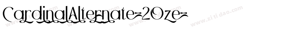 CardinalAlternate-2Oze字体转换