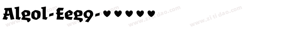 Algol-Eeg9字体转换
