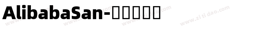 AlibabaSan字体转换