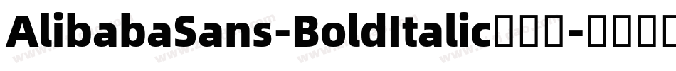 AlibabaSans-BoldItalic手机版字体转换