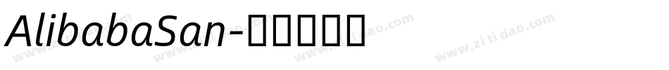 AlibabaSan字体转换