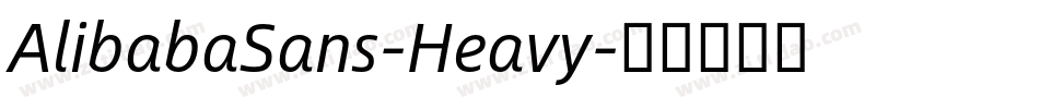 AlibabaSans-Heavy字体转换