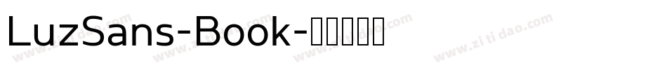LuzSans-Book字体转换