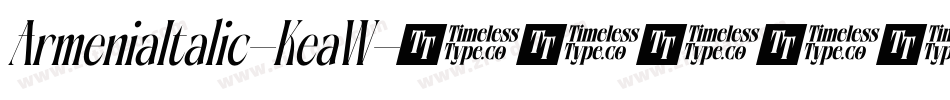ArmeniaItalic-KeaW字体转换