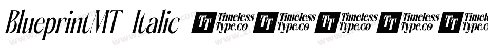 BlueprintMT-Italic字体转换