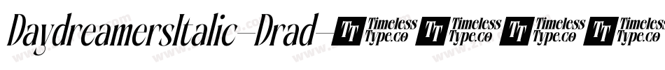 DaydreamersItalic-Drad字体转换