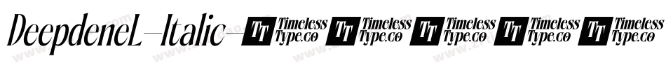 DeepdeneL-Italic字体转换