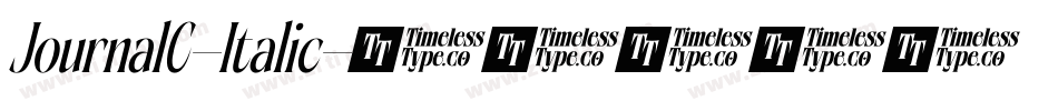 JournalC-Italic字体转换