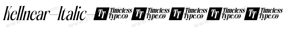 Kellnear-Italic字体转换
