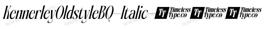 KennerleyOldstyleBQ-Italic字体转换