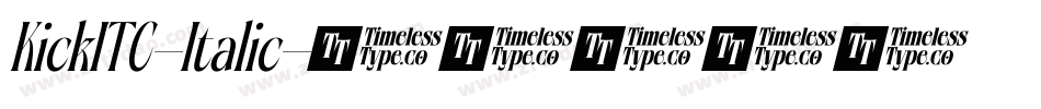 KickITC-Italic字体转换