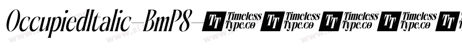 OccupiedItalic-BmP8字体转换