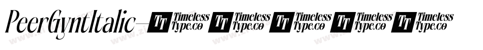 PeerGyntItalic字体转换