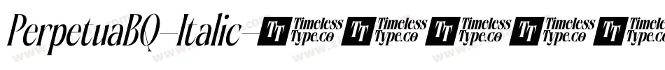 PerpetuaBQ-Italic字体转换