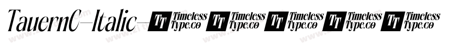 TauernC-Italic字体转换