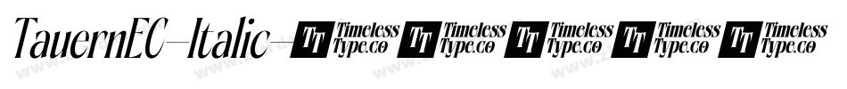 TauernEC-Italic字体转换